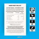 Grin10 Whey Isolate 26 g 7.2g BCCAA Protein Matrix certificate
