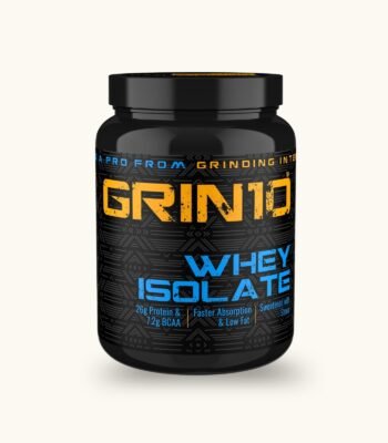 Grin10 Whey Isolate 26 g 7.2g BCCAA Protein Matrix certificate