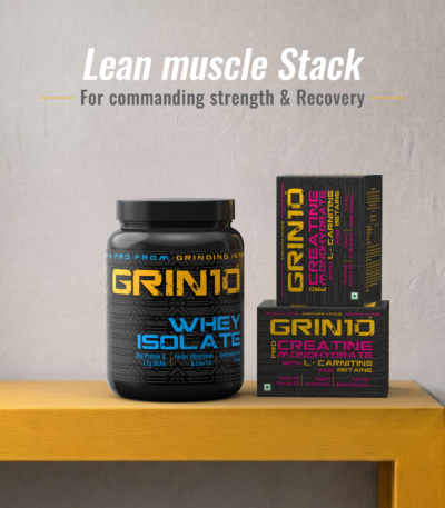 Grin10 premium workout supplement for muscle strength endurance and recovery support