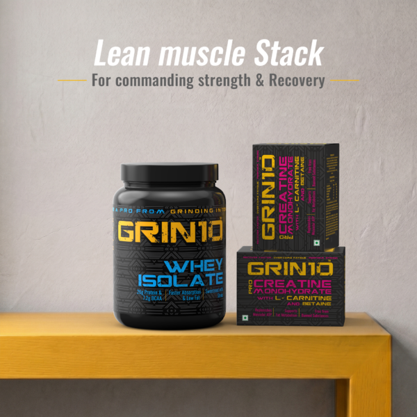 Grin10 premium workout supplement for muscle strength endurance and recovery support